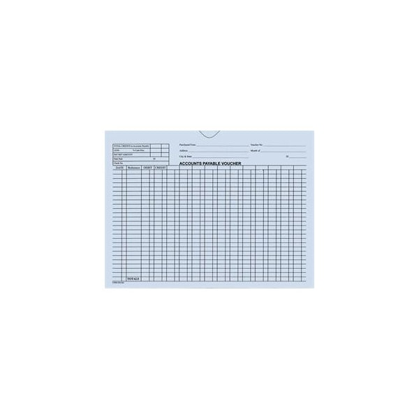Asp A/P VoucherEnvelopeGeneralAccounting Style, 9" X 12", 100 Per Pk:Blue Pk 5471 - main